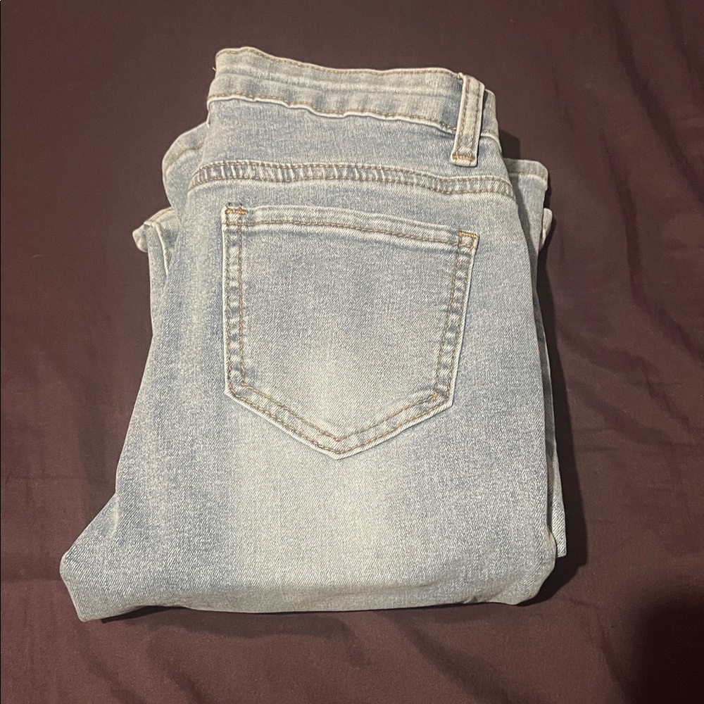 SHEIN Light Blue Flare Jeans